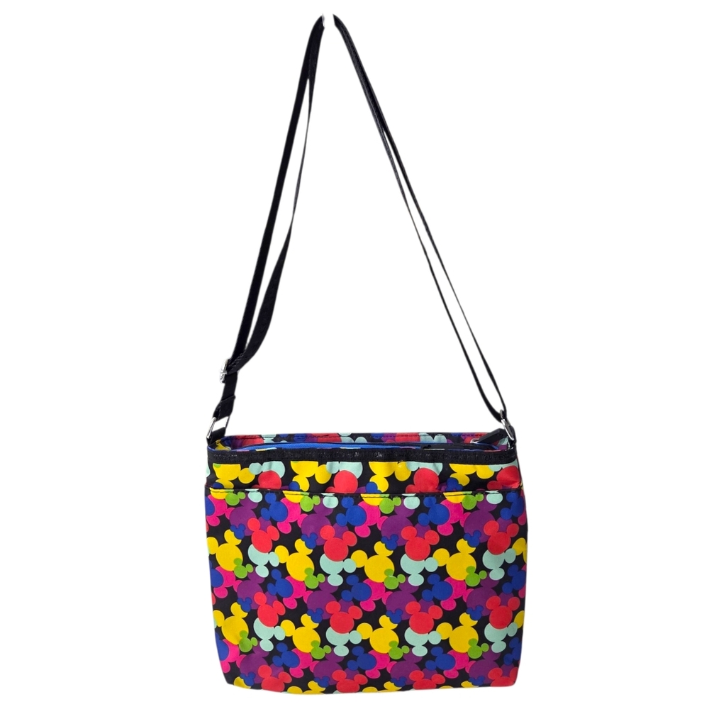 Disney Parks Mouse Icons Crossbody Bag Handbag Purse  Multicolred Black Mickey - Picture 4 of 16